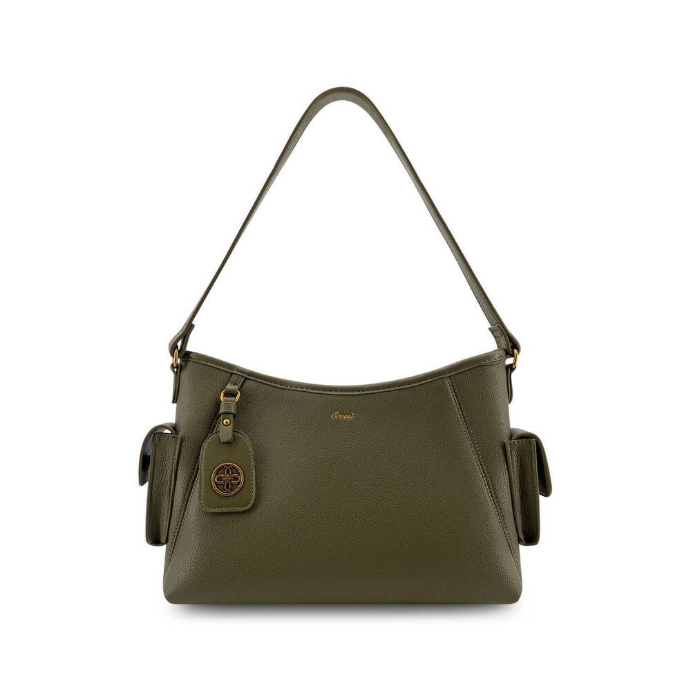 NEW SAGE & CLARE women's elan everyday shoulder bag in olive